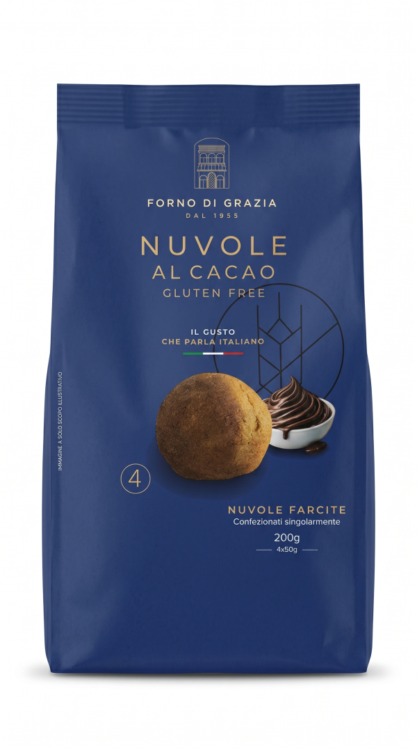 Nuvole al cacao gr 50x4 Forno di Grazia