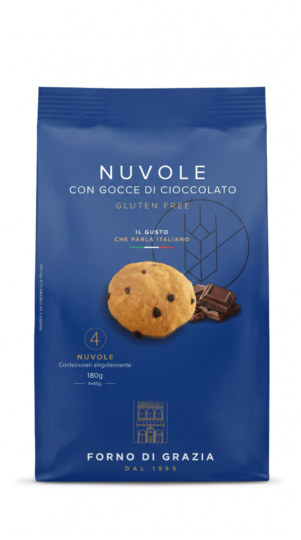 Nuvole con gocce di cioccolato gr 45x4 Forno di Grazia