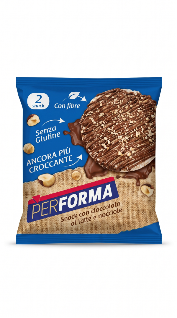 Snack con con latte e nocciole gr 33 Performa