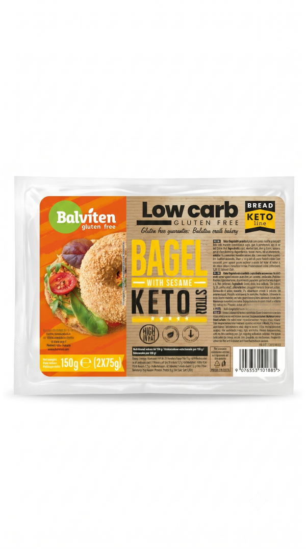 Bagel con sesamo KETO gr 75x2 Balviten