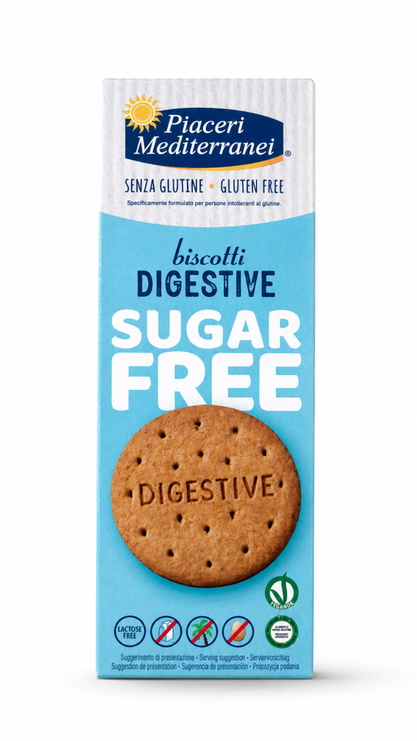 Biscotti digestive VEGAN senza zuccheri gr 160 Piaceri Mediterranei