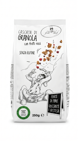 Cascata di granola con frutti rossi gr 250 Free chef