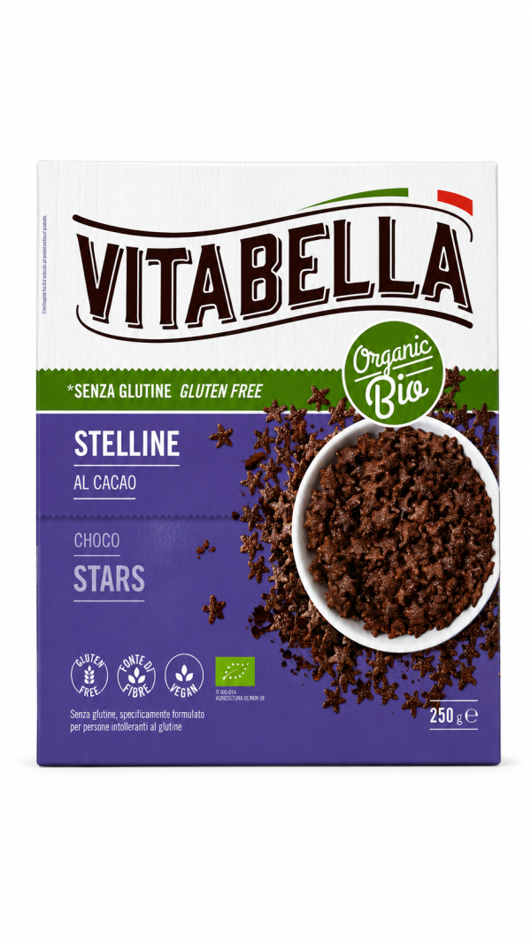 Cereali stelline al cacao VEGAN BIO gr 250 Vitabella