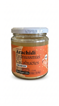 Crema di arachidi crunchy 100% BIO VEGAN gr 250 Dea nocciola