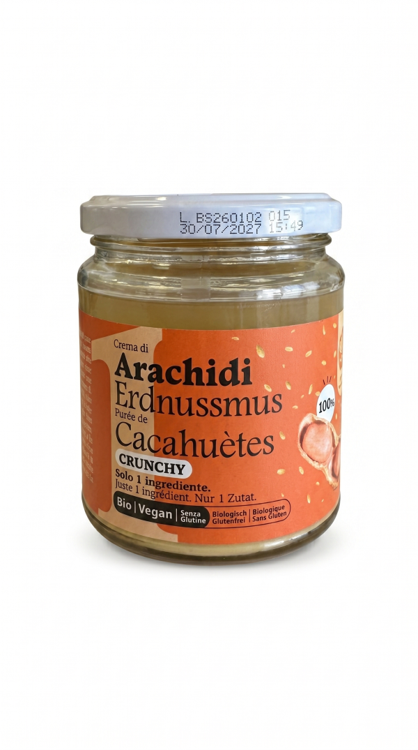 Crema di arachidi crunchy 100% BIO VEGAN gr 250 Dea nocciola