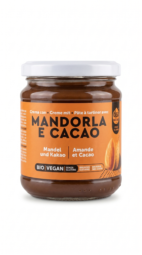 Crema mandorla e cacao BIO VEGAN gr 300 Dea nocciola