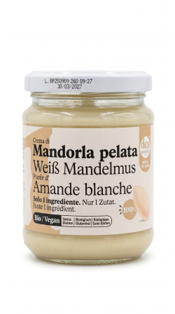 Crema di mandorla pelata 100% BIO VEGAN gr 250 Dea nocciola