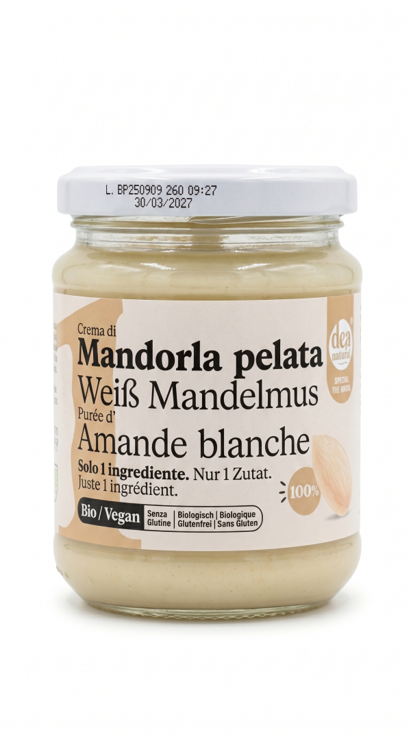 Crema di mandorla pelata 100% BIO VEGAN gr 250 Dea nocciola