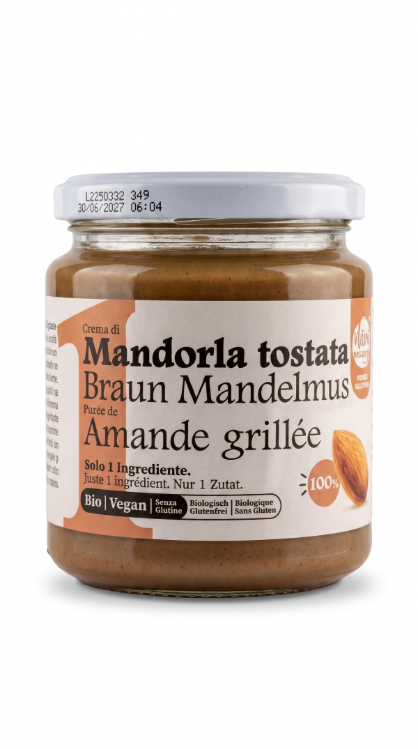 Crema di mandorla tostata 100% BIO VEGAN gr 250 Dea nocciola