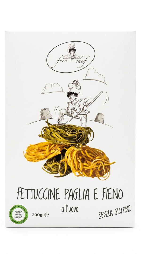 Fettuccine paglia e fieno all'uovo gr 200 Free chef