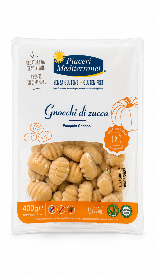 Gnocchi di zucca VEGAN gr 200x2 Piaceri Mediterranei