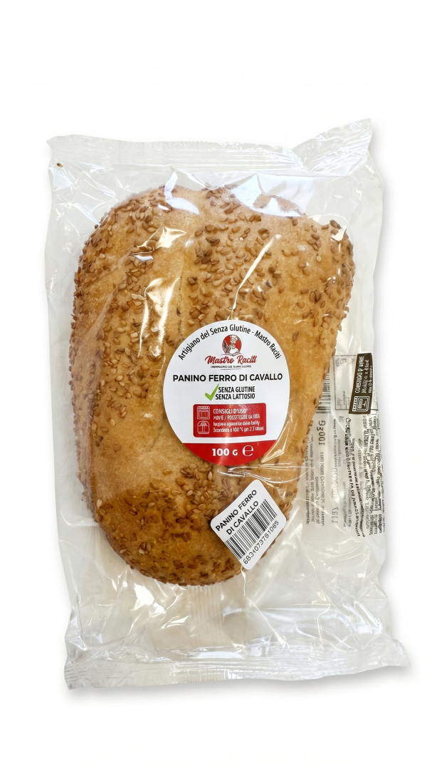 Panino ferro di cavallo senza lattosio gr 100 Mastro Raciti