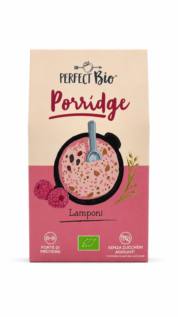 Porridge BIO ai lamponi gr 250 Perfect Bio