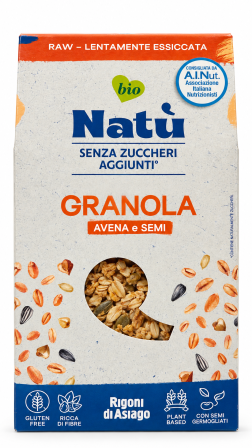 Granola avena e semi senza zuccheri aggiunti BIO gr 250 Natù Rigoni di Asiago