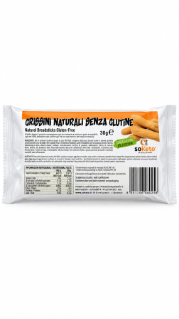 Grissini naturali senza zuccheri gr 30 SoKeto