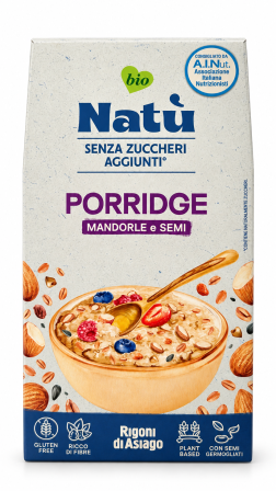 Preparato per porridge mandorle e semi senza zuccheri aggiunti BIO gr 250 Natù Rigoni di Asiago
