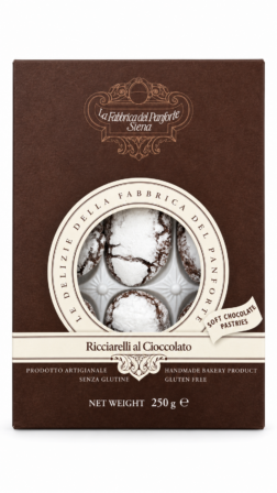 Ricciarelli di Siena al cioccolato gr 250 La fabbrica del panforte