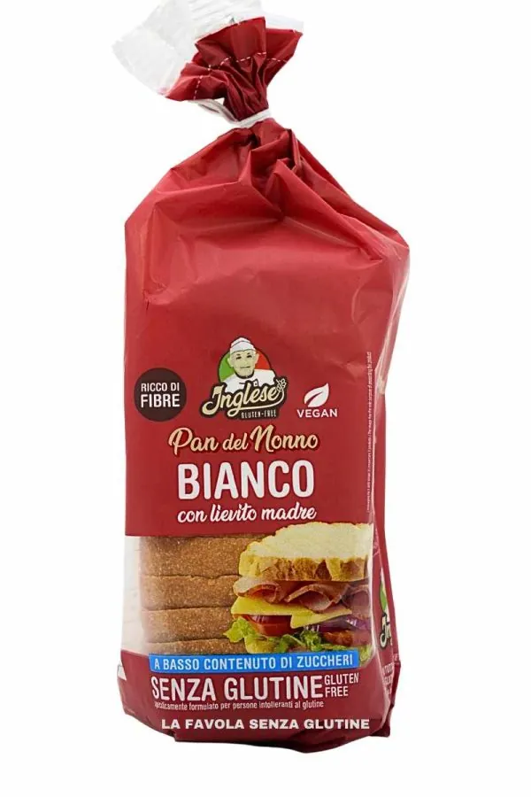 Pan del nonno bianco a basso contenuto di zuccheri vegan gr 300 Inglese