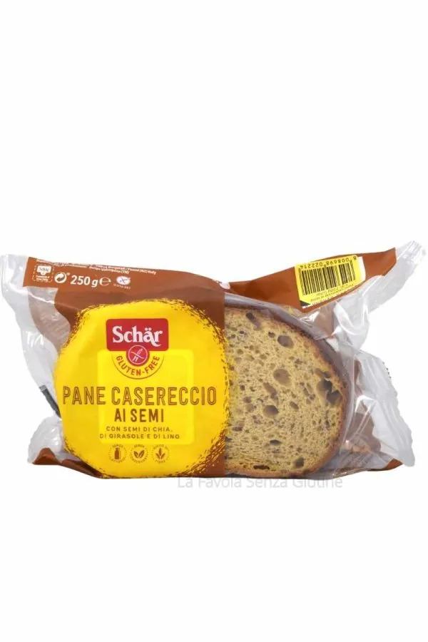 Pane casereccio ai semi senza lattosio gr 250 Schar